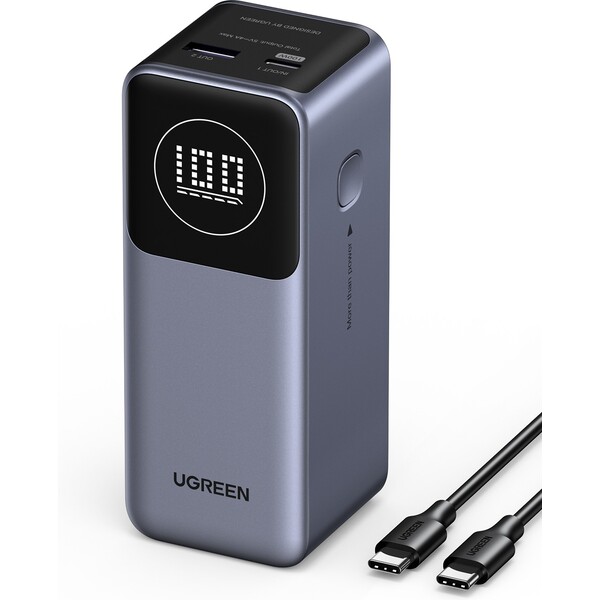 UGREEN Nexode 12000mAh Quick Charging (100W) powerbanka sivá