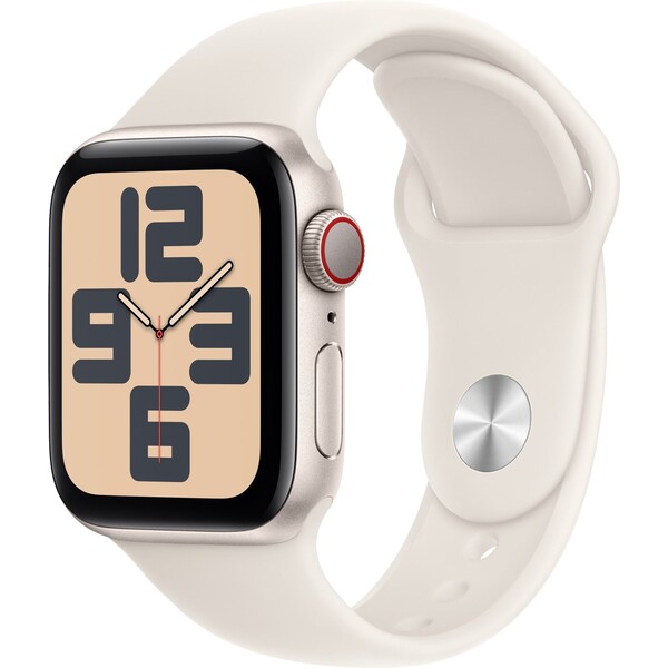 E-shop Apple Watch 42/41/40/38mm hviezdne biely športový remienok S/M