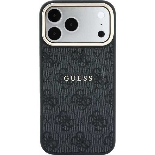 Guess PU Leather 4G Gold Frame Embossed MagSafe Zadný kryt pre iPhone 18 Pro Black - Puzdra - Obrázok 8f1fe15fe6d34df38dbbe3bb1a906d3b