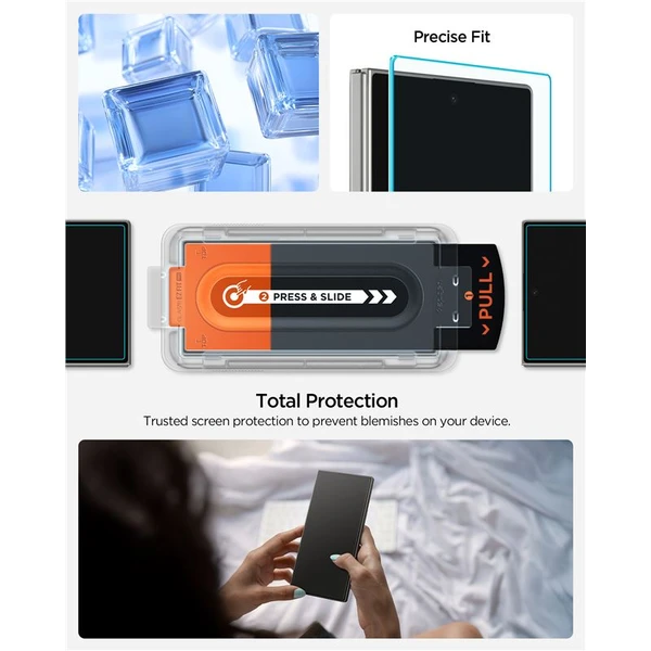 Spigen Glass TR EZ Fit Pre HD sklo Samsung Galaxy Z Fold7 číre (2 ks) - Ochranné fólie a sklo - Obrázok 8f36fc50e73d4415b58c21cda7e36f1a