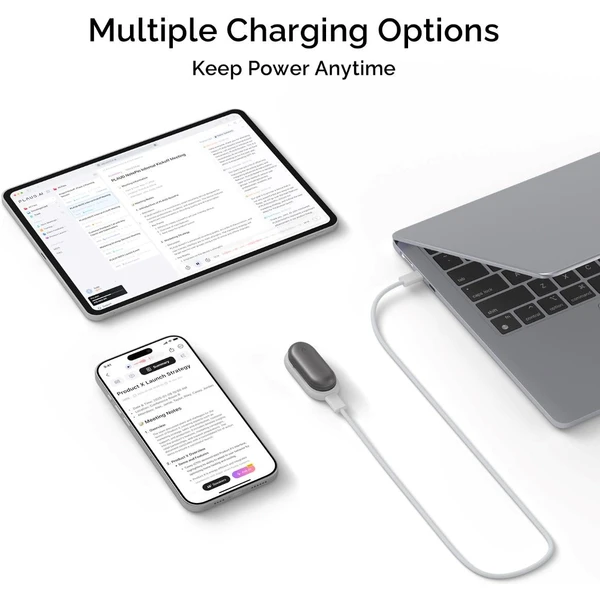 Plaud Note Pin Charging Kit nabíjací kábel a dock biely - Nabíjačky - Obrázok 8f375447f1a44be48d467c7337a8cf99