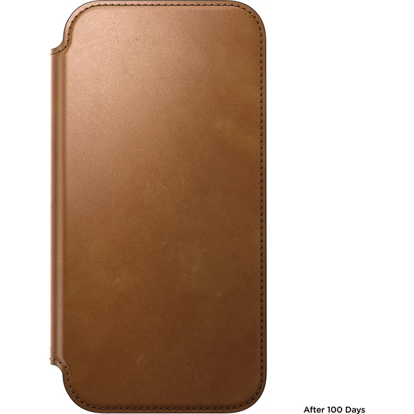 Nomad Modern Leather Folio MagSafe kožené puzdro iPhone 18 Pro Max English Tan - Puzdra - Obrázok 8f4936fd0b1c4597aad5c8f224cc9577