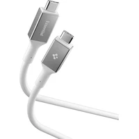 Spigen Essential USB-C/USB-C napájací kábel 100W 2m biely - Káble a redukcie