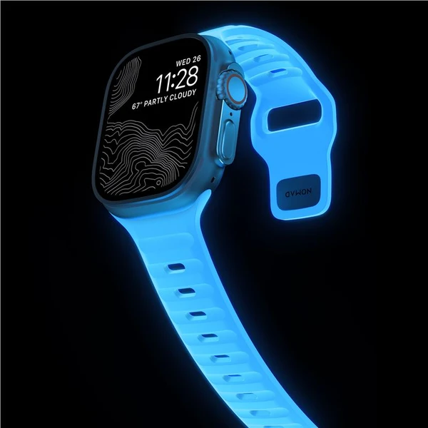 Nomad Sport Strap M/L remienok pre Apple Watch 49/46/45/44/42mm Ice Blue Glow - Remienky - Obrázok 8f5f46a41cc14c6bb26909cc982bd195