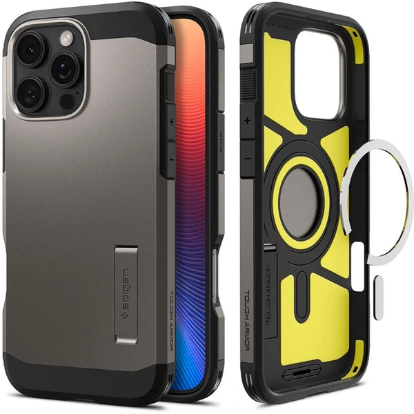 Spigen Tough Armor MagSafe kryt iPhone 16 Pro Max gunmetal - Puzdra - Hlavný obrázok