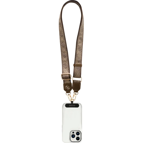 Guess Crossbody popruh PU 4G Metal Logo hnedý - Popruhy a crossbody - Obrázok 8f9adc8e26c14c17a8564cd616376005