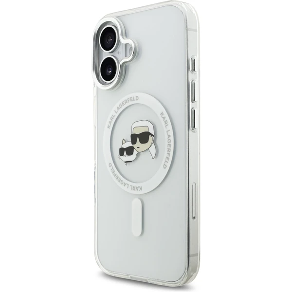 Karl Lagerfeld IML K&CH Heads Metal Frame MagSafe kryt iPhone 17 číry - Puzdra - Obrázok 8fa1658168404c80b502b1ecf8907eff