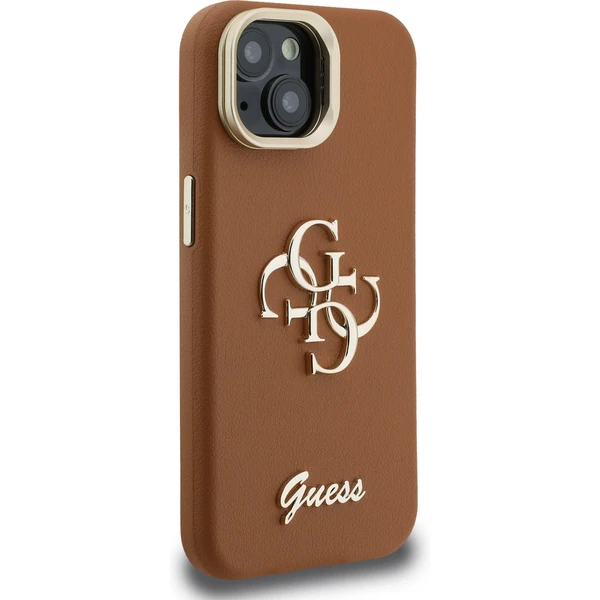 Guess PU Grained 4G Logo Stand Camera Frame kryt iPhone 14 hnedý - Puzdra - Obrázok 8fa96a2e62bc4c4caa8ef9fea024440d