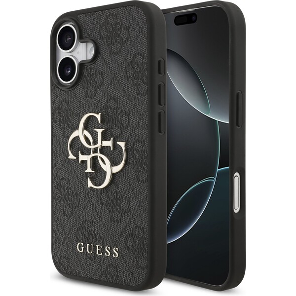 E-shop Guess PU 4G Metal Logo kryt iPhone 17 sivý