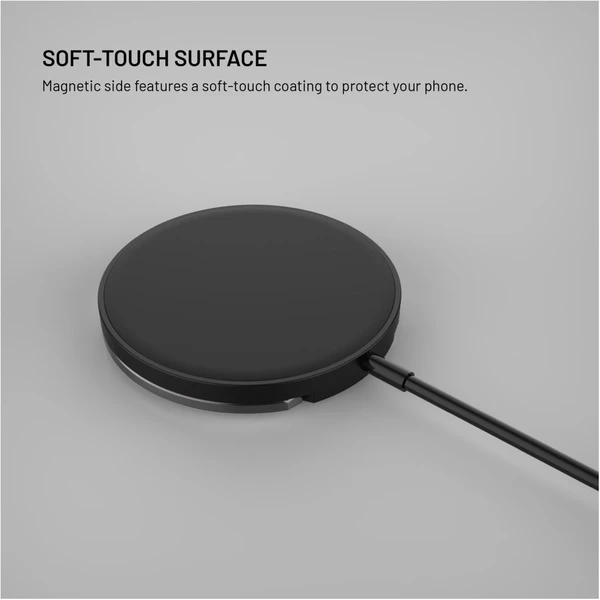 FIXED MagPad bezdrôtová MagSafe nabíjačka so stojanom (15W) čierna - Nabíjačky - Obrázok 8fb45099362043c0810b79e71b6a7ade