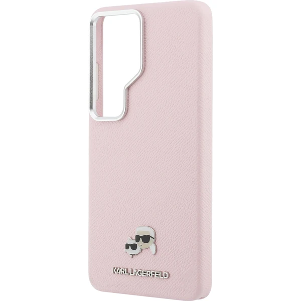 Karl Lagerfeld zrnité PU kožené púzdro K&CH Heads Magnetické kryt Samsung Galaxy S26 Ultra ružový - Puzdra - Obrázok 8fbdac050545421e9cc0a6e18b6d3467