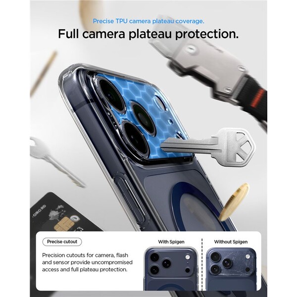Spigen Ultra Hybrid MagSafe kryt iPhone 17 Pro čistá tmavomodrá - Puzdra - Obrázok 9004bf7a3d49452880caec9cbe8d35e3