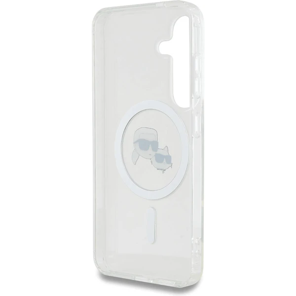 Karl Lagerfeld IML K&CH Heads MagSafe kryt Samsung Galaxy S25 číry - Puzdra - Obrázok 900680a2655d43adb11429be17440a37