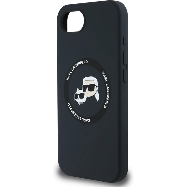 Karl Lagerfeld Liquid Silicone K&CH Heads MagSafe kryt iPhone 17e/16e čierny - Puzdra - Obrázok 900d46e7107e40cf8f93ed30b004877e