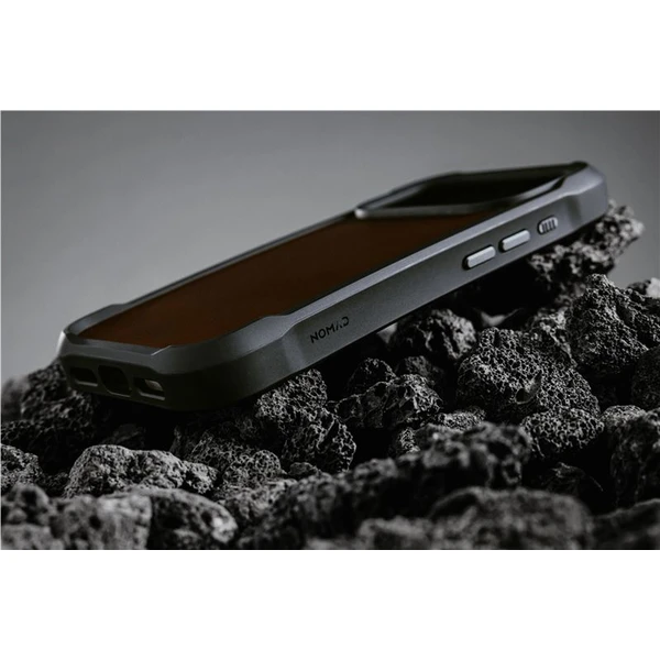 Nomad Rugged Leather Case (Horween) MagSafe kožený kryt iPhone 17 Pro Rustic Brown - Puzdra - Obrázok 900eb0e8029e46aa94532ed0e172eab3