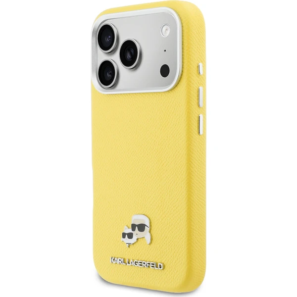 Karl Lagerfeld PU Karl a Choupette Hlavy Kolíky MagSafe kryt iPhone 17 Pro žltý - Puzdra - Obrázok 901be149d790444e9352f3f81fefafea