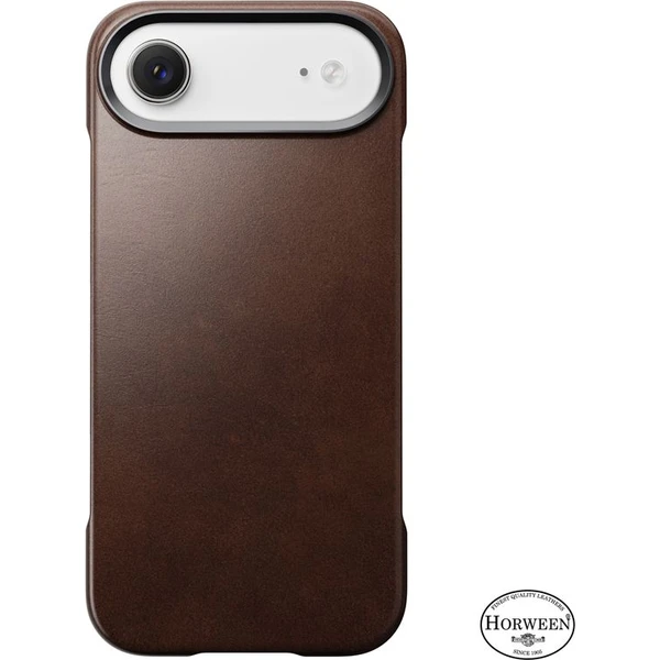Nomad Traditional Leather Case (Horween) MagSafe kožený kryt iPhone Air Rustic Brown - Puzdra - Obrázok 90530da91b4a42549fd3935d8a2d5d96