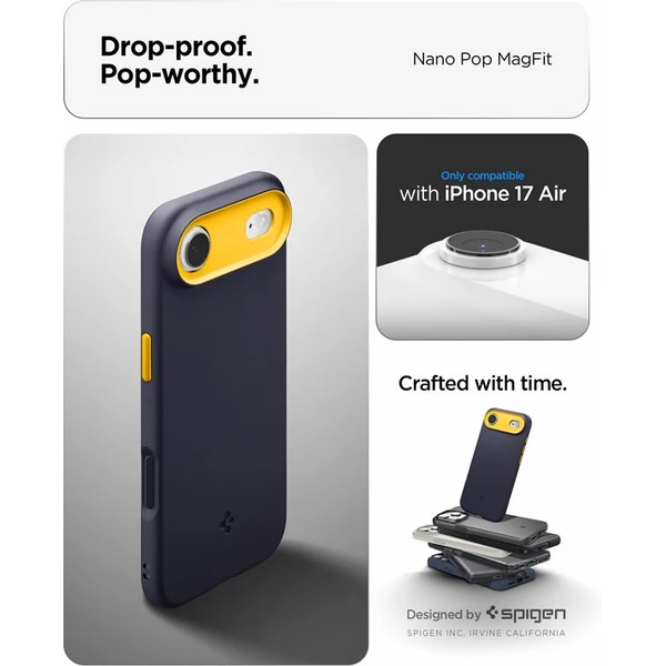 Spigen Nano Pop MagSafe kryt iPhone Air blueberry navy - Puzdra - Obrázok 90621253d4ed4e37b50d3e470d4f2e84