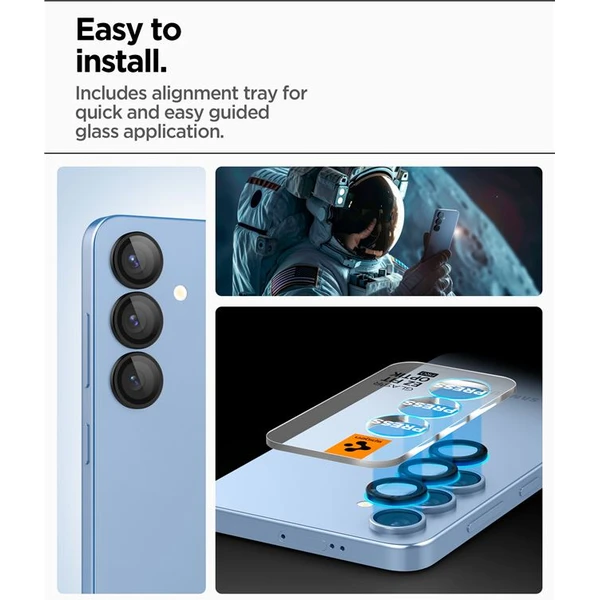 Spigen Glass TR EZ Fit Optik Pre HD sklá na fotoaparát Samsung Galaxy S25+ čierna (2 ks) - Ochranné fólie a sklo - Obrázok 906ae9b60fcb4a9f864dd402cee0ce18