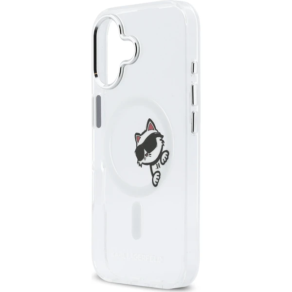 Karl Lagerfeld IML Choupette Peekaboo MagSafe kryt iPhone 17 priehľadný - Puzdra - Obrázok 906db194ad6e4b24855160126b7233d9