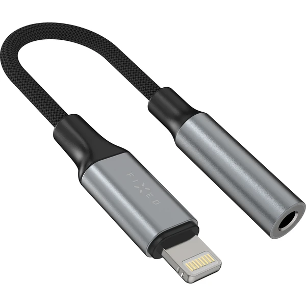 FIXED Link hliníková redukce Lightning na 3,5mm jack, vesmírně šedá - Káble a redukcie - Hlavný obrázok