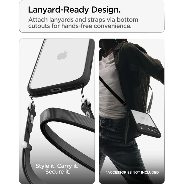 Spigen Ultra Hybrid kryt iPhone 18 Pro/17 Pro matte black - Puzdra - Obrázok 90927f2ccdb64ccbbc1a9ad64ce428a8