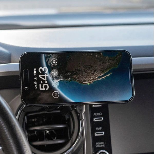 Peak Design Ball Mount Adapter 1" Qi2 držiak (s nabíjaním) čierny - Držiaky - Obrázok 90AD000K01