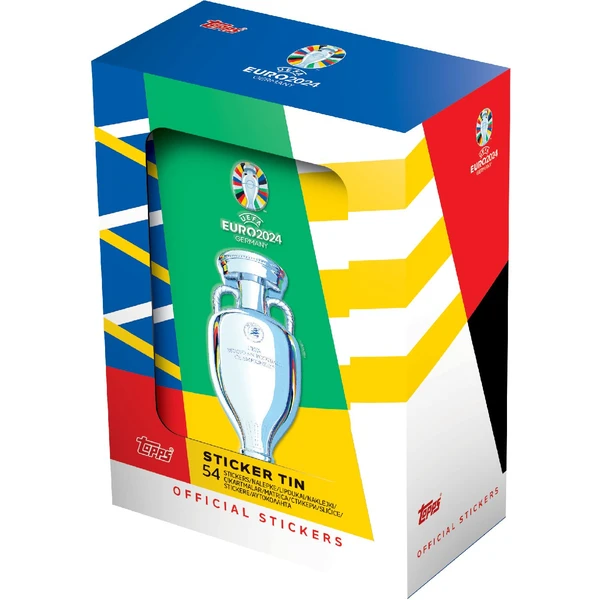 Futbalové samolepky Topps EURO 2024 - Mini Tin - Futbalové karty - Hlavný obrázok