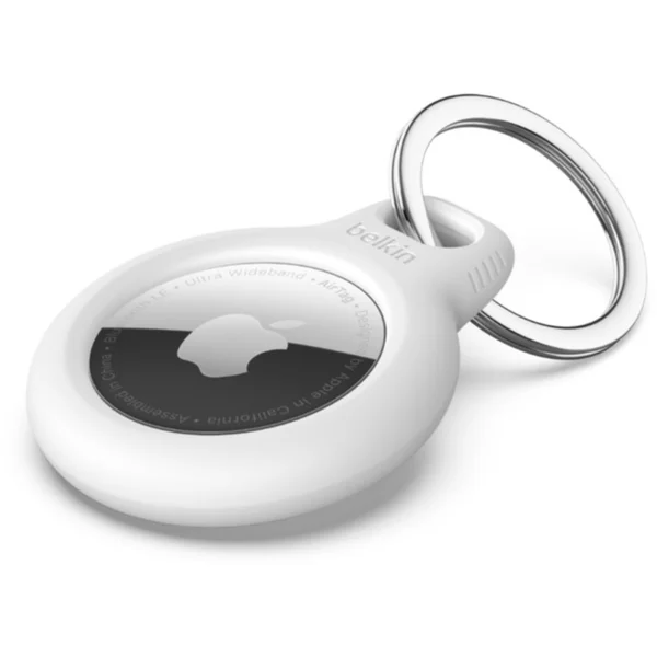 Belkin Secure holder púzdro na AirTag s krúžkom bielej - Puzdra - Hlavný obrázok