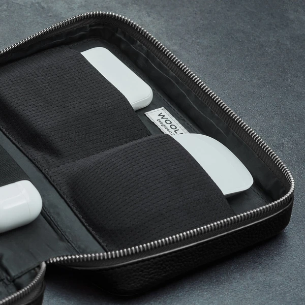 Woolnut kožený Tech Organizér čierny - Organizéry - Obrázok 90Q4000701
