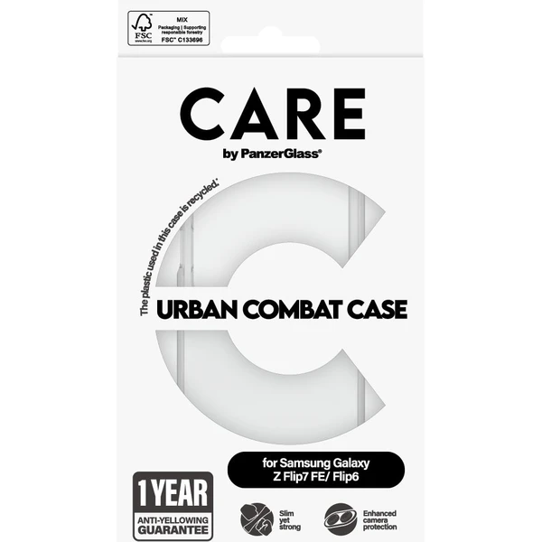 PanzerGlass® CARE Urban kryt Samsung Galaxy Z Flip7 FE/Flip6 číry - Puzdra - Obrázok 90UE000K01