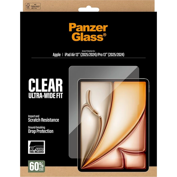 PanzerGlass® Sklo s inštalačným rámčekom Apple iPad Air 13"/Pro 13" (2024/2025) - Ochranné fólie a sklo - Obrázok 90XL000K01