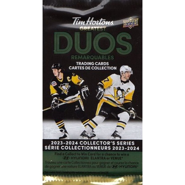 Hokejové karty 2023-24 Upper Deck Tim Hortons Greatest Duos Hockey Hobby Balíček