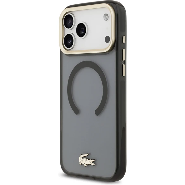Lacoste PC/TPU Frosted Finish Gold Logo MagSafe kryt iPhone 17 Pro Max čierny - Puzdra - Obrázok 90a26ae107504d2c8a9435d14c2c3e3f