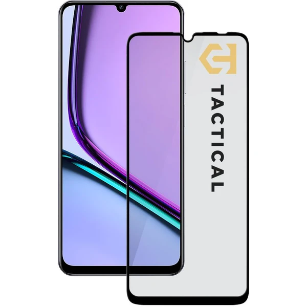 Tactical Glass Shield 5D sklo pre Realme Note 60 4G čierne - Ochranné fólie a sklo - Hlavný obrázok