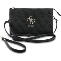 Guess PU 4G Metal Logo kabelka na telefón čierna - Crossbody