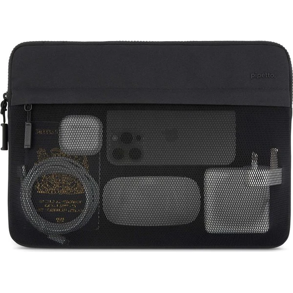 Pipetto Expand Sleeve púzdro MacBook Pro 14"/MacBook Air 13.6" čierne - Puzdra - Hlavný obrázok