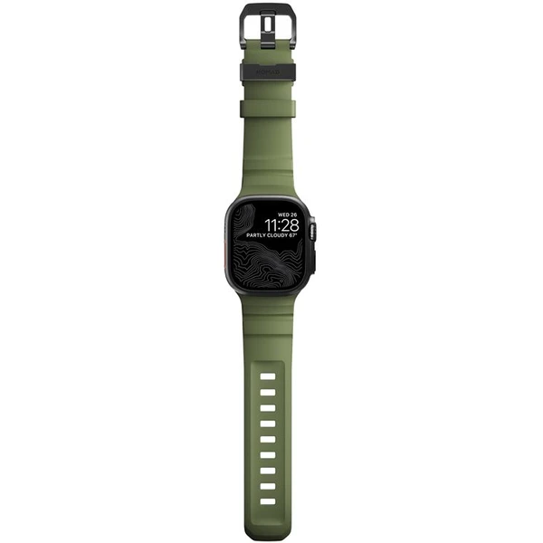 Nomad Rocky Point Band remienok Apple Watch 49/45/44/42mm čierny/tmavo zelený - Remienky - Obrázok 9141de48172e4f7290ecaeb127e15b72