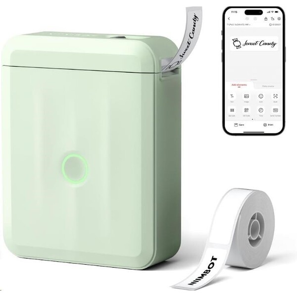 Niimbot tlačiareň štítkov D110-M Smart zelená + rolka štítkov 160 ks