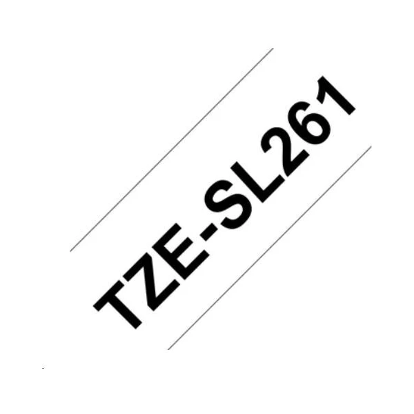 Brother Tze-SL261 páska čierna na bielom 36 mm extra lepidlo - Pásky pre štítkovače - Hlavný obrázok