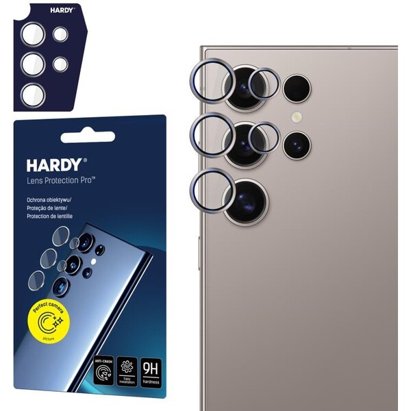 E-shop 3mk Hardy Lens Protection Pre sklá na fotoaparát Samsung Galaxy S24 Ultra sivá