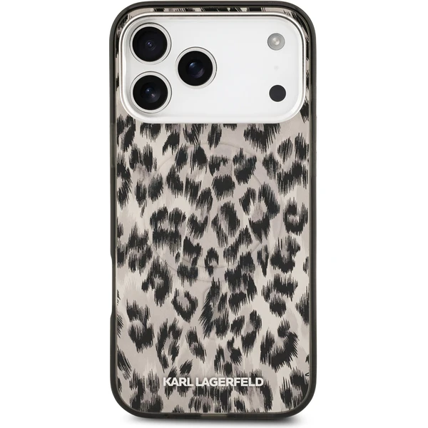 Karl Lagerfeld IML Leopard MagSafe Zadný Kryt pre iPhone 17 Pro Max hnedý - Puzdra - Obrázok 9159fa035ffe45d7831ad3f7db4a5ec2