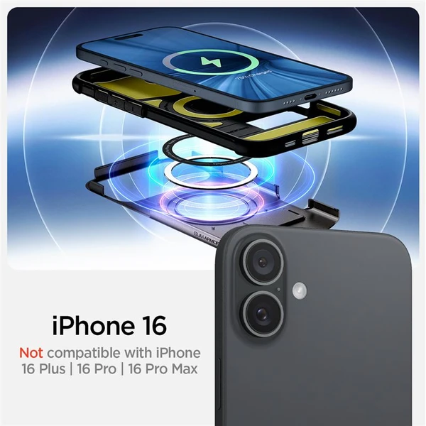 Spigen Slim Armor MagSafe kryt iPhone 16 gunmetal - Puzdra - Obrázok 9174c9fef0df407698fa06d29a0e79b2