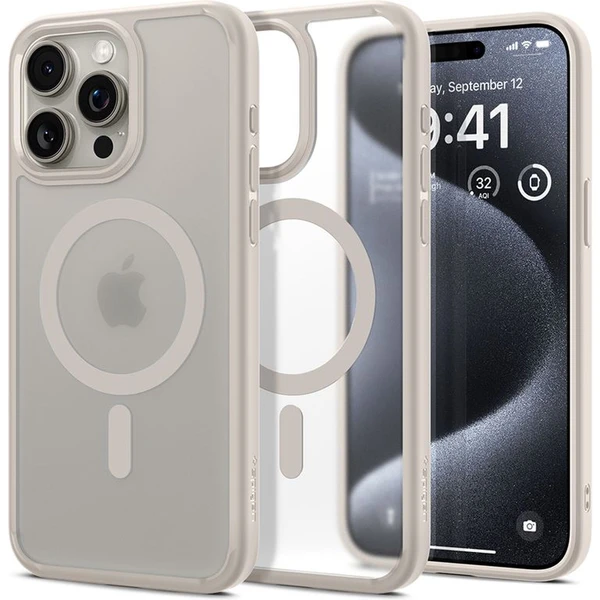 Spigen Ultra Hybrid MagSafe iPhone 15 Pro béžový - Puzdra - Hlavný obrázok