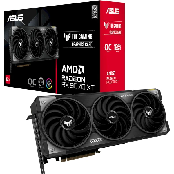 ASUS TUF AMD Radeon RX 9070 XT OC 16GB - Grafické karty - Obrázok 91LE000L01