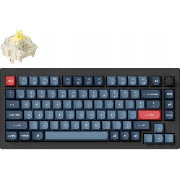 Keychron V1 Max herná klávesnica (US) (Gateron Jupiter Banana switch) čierna - Klávesnice - Hlavný obrázok