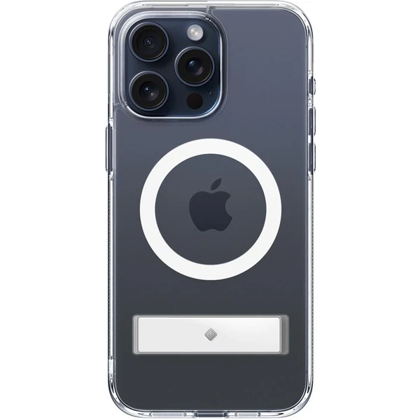 Spigen Caseology Capella kryt so stojanom s MagFit iPhone 15 Pre číry/biely - Puzdra - Obrázok 91W4000L01