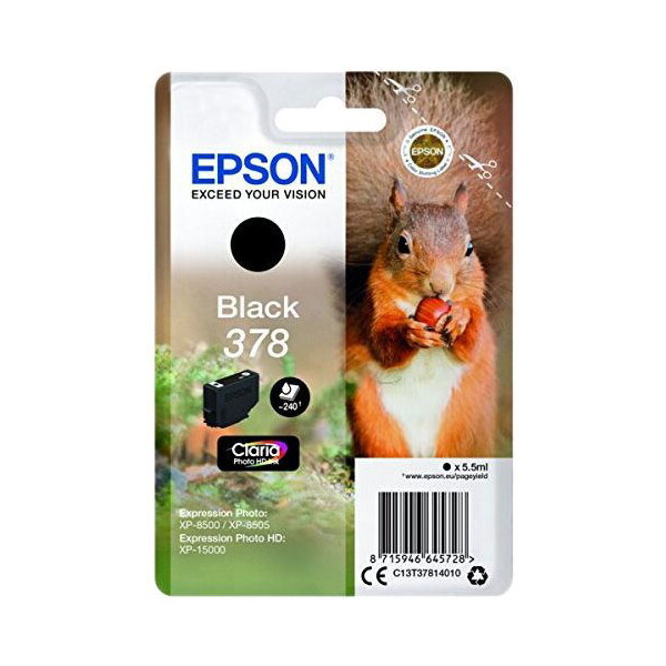 Epson 378 Squirrel Claria Photo HD čierny
