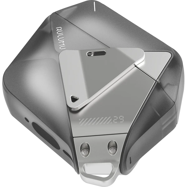 Aulumu A29 Geometrické puzdro AirPods 4 Translucent Gray - Puzdra - Obrázok 91df6d782ed04456823b224a7c321467