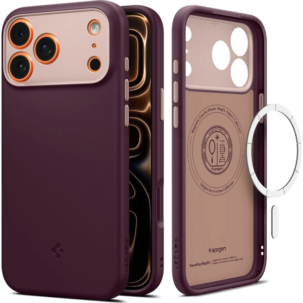 Spigen Nano Pop MagSafe kryt iPhone 18 Pro Max/17 Pro Max burgundy bean - Puzdra - Obrázok 91e96cec9a4b4bfe9525929600b0c08b